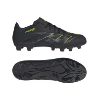 adidas Predator Club Gras / Kunstgras Voetbalschoenen (MG) Zwart Donkergrijs Neongeel