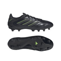 adidas Copa Pure III Pro Gras Voetbalschoenen (FG) Zwart Donkergrijs Groen
