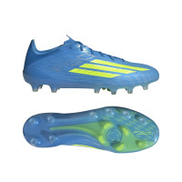 adidas F50 Elite Gazon Artificiel Chaussures de Foot (AG) Bleu Néon Jaune
