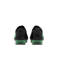 Nike Phantom 6 Low Elite Gazon Naturel Chaussures de Foot (FG) Noir Vert Vif