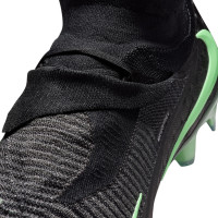 Nike Phantom 6 High Elite Gazon Naturel Chaussures de Foot (FG) Noir Vert Vif