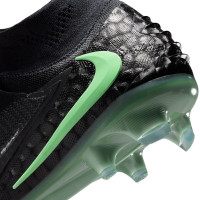 Nike Phantom 6 High Elite Gazon Naturel Chaussures de Foot (FG) Noir Vert Vif