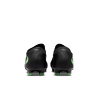 Nike Phantom 6 Low Pro Gras Voetbalschoenen (FG) Zwart Felgroen