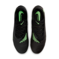 Nike Phantom 6 Low Pro Gras Voetbalschoenen (FG) Zwart Felgroen