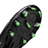 Nike Phantom 6 Low Pro Gras Voetbalschoenen (FG) Zwart Felgroen