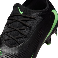 Nike Phantom 6 Low Pro Gras Voetbalschoenen (FG) Zwart Felgroen