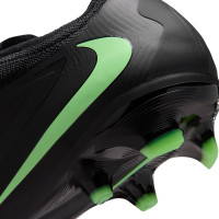 Nike Phantom 6 Low Pro Gras Voetbalschoenen (FG) Zwart Felgroen