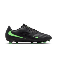 Nike Phantom 6 Low Academy Gras / Kunstgras Voetbalschoenen (MG) Zwart Felgroen