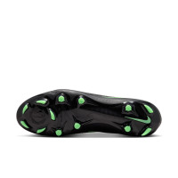 Nike Phantom 6 Low Academy Gras / Kunstgras Voetbalschoenen (MG) Zwart Felgroen