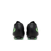 Nike Phantom 6 Low Academy Gras / Kunstgras Voetbalschoenen (MG) Zwart Felgroen