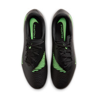Nike Phantom 6 Low Academy Gras / Kunstgras Voetbalschoenen (MG) Zwart Felgroen
