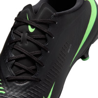 Nike Phantom 6 Low Academy Gras / Kunstgras Voetbalschoenen (MG) Zwart Felgroen
