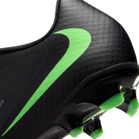 Nike Phantom 6 Low Academy Gras / Kunstgras Voetbalschoenen (MG) Zwart Felgroen