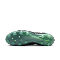 Nike Phantom 6 High Elite Kunstgras Voetbalschoenen (AG) Zwart Felgroen