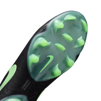 Nike Tiempo Maestro Elite Gras Voetbalschoenen (FG) Zwart Felgroen Zilvergrijs