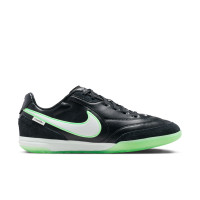 Nike Tiempo Streetgato Straatvoetbalschoenen Zwart Wit Felgroen