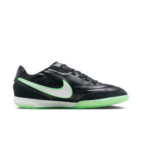 Nike Tiempo Streetgato Straatvoetbalschoenen Zwart Wit Felgroen