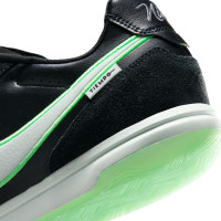 Nike Tiempo Streetgato Straatvoetbalschoenen Zwart Wit Felgroen
