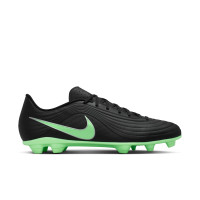 Nike Tiempo Maestro Club Gazon Naturel Artificiel Chaussures de Foot (MG) Noir Vert Vif Gris Argenté