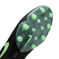 Nike Tiempo Maestro Elite Kunstgras Voetbalschoenen (AG) Zwart Felgroen Zilvergrijs