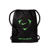 Nike Tiempo Maestro Elite Crampons Vissés Chaussures de Foot (SG) Noir Vert Vif Gris Argenté