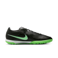 Nike Tiempo Maestro Academy Turf Voetbalschoenen (TF) Zwart Felgroen Zilvergrijs