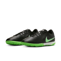 Nike Tiempo Maestro Academy Turf Voetbalschoenen (TF) Zwart Felgroen Zilvergrijs