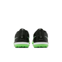 Nike Tiempo Maestro Academy Turf Voetbalschoenen (TF) Zwart Felgroen Zilvergrijs