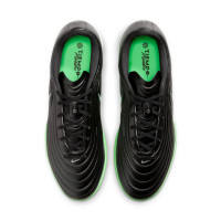 Nike Tiempo Maestro Academy Turf Voetbalschoenen (TF) Zwart Felgroen Zilvergrijs