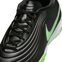 Nike Tiempo Maestro Academy Turf Voetbalschoenen (TF) Zwart Felgroen Zilvergrijs
