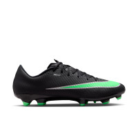 Nike Mercurial Vapor 17 Academy Gazon Naturel Gazon Artificiel Chaussures de Foot (MG) Noir Vert Vif Gris Argenté