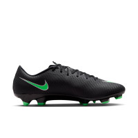 Nike Mercurial Vapor 17 Academy Gazon Naturel Gazon Artificiel Chaussures de Foot (MG) Noir Vert Vif Gris Argenté
