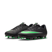 Nike Mercurial Vapor 17 Academy Gazon Naturel Gazon Artificiel Chaussures de Foot (MG) Noir Vert Vif Gris Argenté