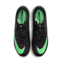 Nike Mercurial Vapor 17 Academy Gazon Naturel Gazon Artificiel Chaussures de Foot (MG) Noir Vert Vif Gris Argenté