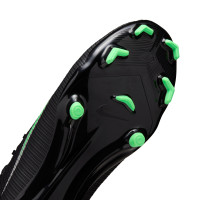 Nike Mercurial Vapor 17 Academy Gazon Naturel Gazon Artificiel Chaussures de Foot (MG) Noir Vert Vif Gris Argenté