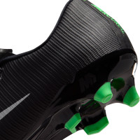 Nike Mercurial Vapor 17 Academy Gazon Naturel Gazon Artificiel Chaussures de Foot (MG) Noir Vert Vif Gris Argenté