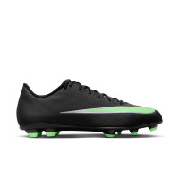 Nike Mercurial Vapor 17 Club Gazon Naturel Gazon Artificiel Chaussures de Foot (MG) Noir Vert Vif Gris Argenté