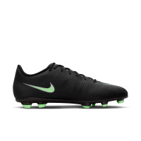 Nike Mercurial Vapor 17 Club Gazon Naturel Gazon Artificiel Chaussures de Foot (MG) Noir Vert Vif Gris Argenté