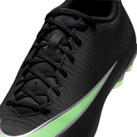 Nike Mercurial Vapor 17 Club Gazon Naturel Gazon Artificiel Chaussures de Foot (MG) Noir Vert Vif Gris Argenté