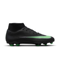 Nike Mercurial Superfly 11 Club Gras / Kunstgras Voetbalschoenen (MG) Zwart Felgroen Zilvergrijs
