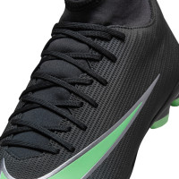 Nike Mercurial Superfly 11 Club Gras / Kunstgras Voetbalschoenen (MG) Zwart Felgroen Zilvergrijs