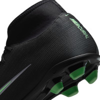 Nike Mercurial Superfly 11 Club Gras / Kunstgras Voetbalschoenen (MG) Zwart Felgroen Zilvergrijs
