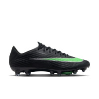 Nike Zoom Mercurial Superfly 11 Elite Gazon Artificiel Chaussures de Foot (AG) Noir Vert Vif Gris Argenté