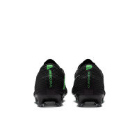 Nike Zoom Mercurial Superfly 11 Elite Gazon Artificiel Chaussures de Foot (AG) Noir Vert Vif Gris Argenté