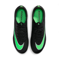 Nike Zoom Mercurial Superfly 11 Elite Gazon Artificiel Chaussures de Foot (AG) Noir Vert Vif Gris Argenté