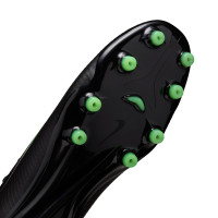 Nike Mercurial Vapor 17 Pro Kunstgras Voetbalschoenen (AG) Zwart Felgroen Zilvergrijs
