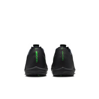 Nike Mercurial Vapor 17 Academy Chaussures de Foot en Salle (IN) Noir Vert Vif Gris Argenté