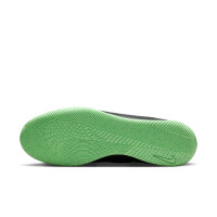 Nike Mercurial Vapor 17 Club Chaussures de Foot en Salle (IN) Noir Vert Vif Gris Argenté