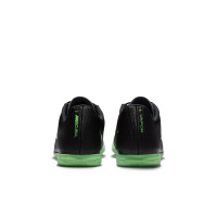 Nike Mercurial Vapor 17 Club Chaussures de Foot en Salle (IN) Noir Vert Vif Gris Argenté