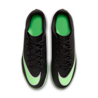 Nike Mercurial Vapor 17 Club Chaussures de Foot en Salle (IN) Noir Vert Vif Gris Argenté